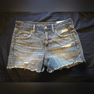 American Eagle Tomgirl Midi Jean Shorts